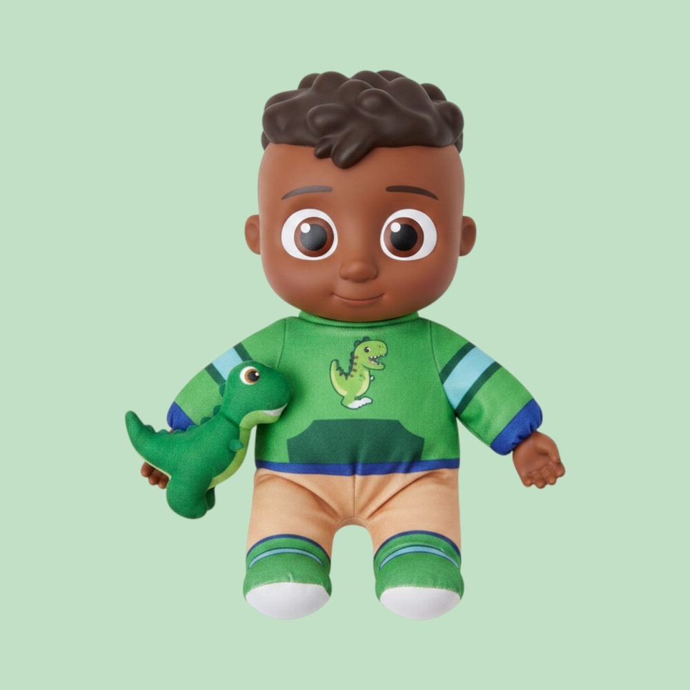 Green and Brown Stuffed‎ Animal Toy